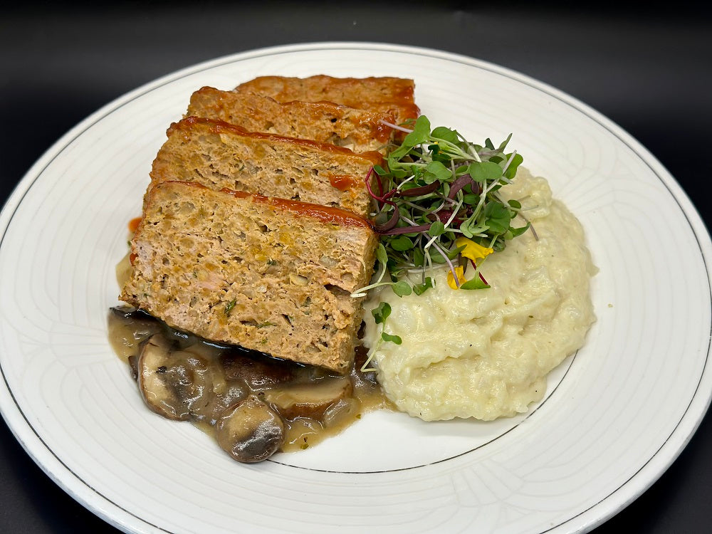 Turkey Meatloaf w/ Creamy Cauliflower Mash 3