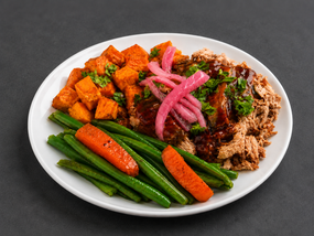 BBQ Pulled Pork with Sweet Potato