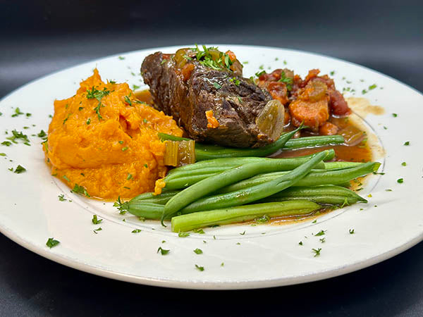 Braised Short Ribs w/ Sweet Potato Mash