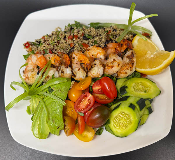 Grilled Shrimp & Quinoa Power Bowl