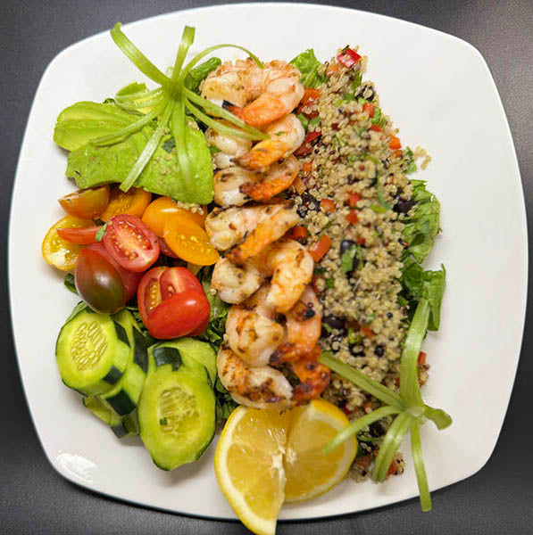Grilled Shrimp & Quinoa Power Bowl