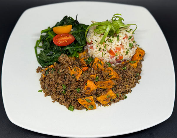 Ground Beef & Sweet Potato Skillet
