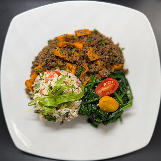 Ground Beef & Sweet Potato Skillet