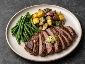 Steak with Garlic-Herb Butter