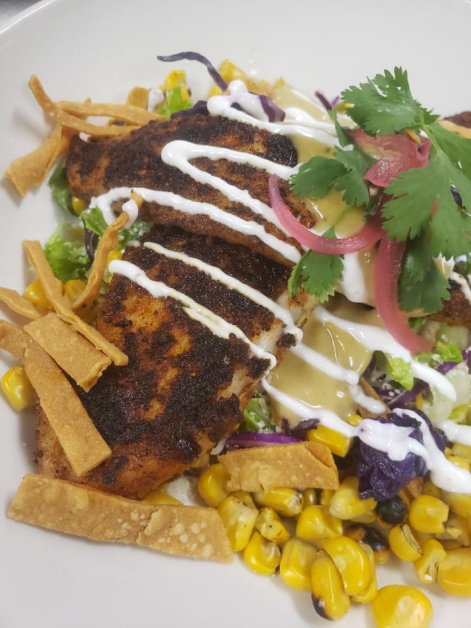 Fire Roasted Street-Corn Fish Taco Salad *NEW*
