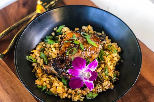 Grilled Orange Chicken Thighs