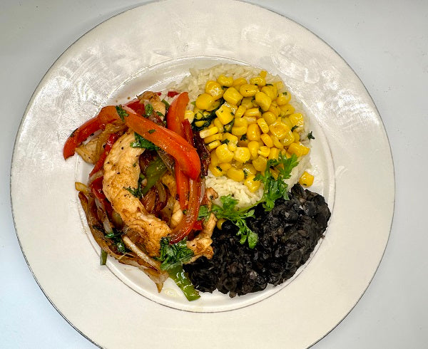 Chicken Fajitas w/ Black Beans & Corn - A fun and festive option that's perfect for Mexican food lovers 2