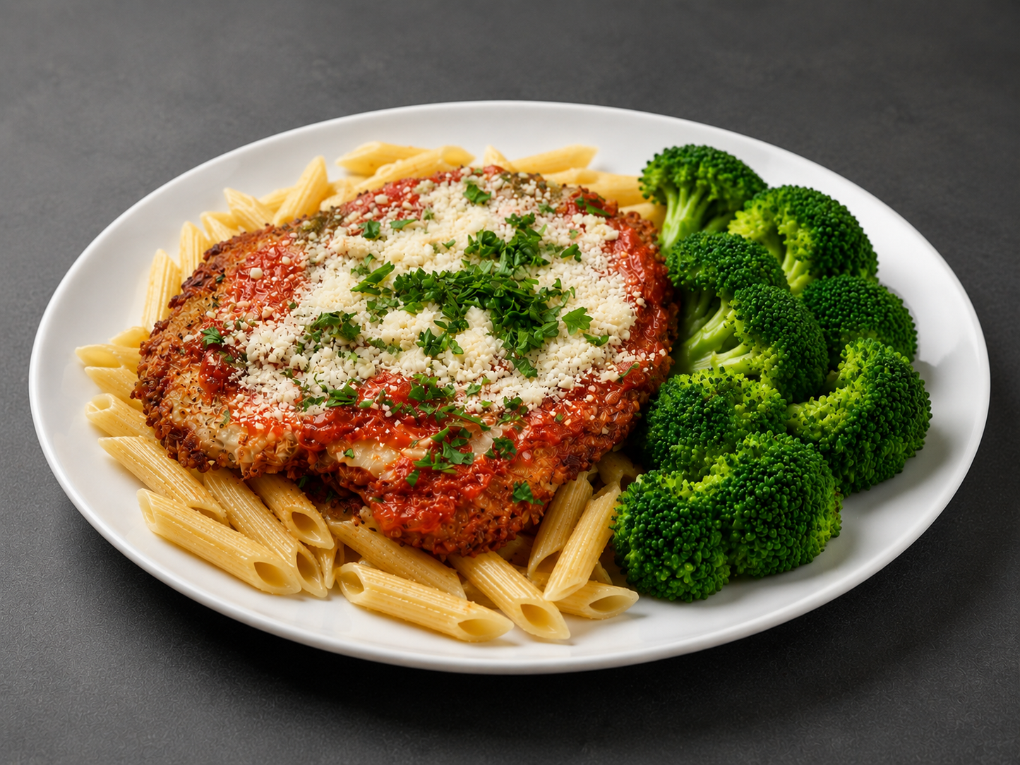 Chicken Parmesan with Gluten-Free Penne