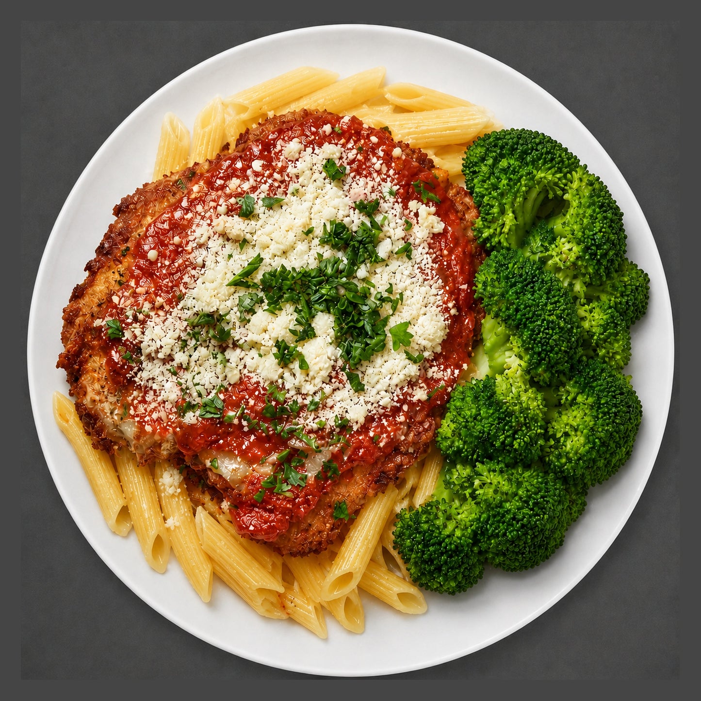 Chicken Parmesan with Gluten-Free Penne