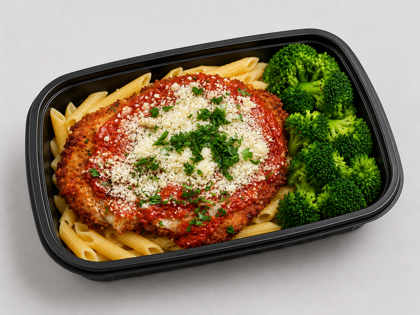 Chicken Parmesan with Gluten-Free Penne