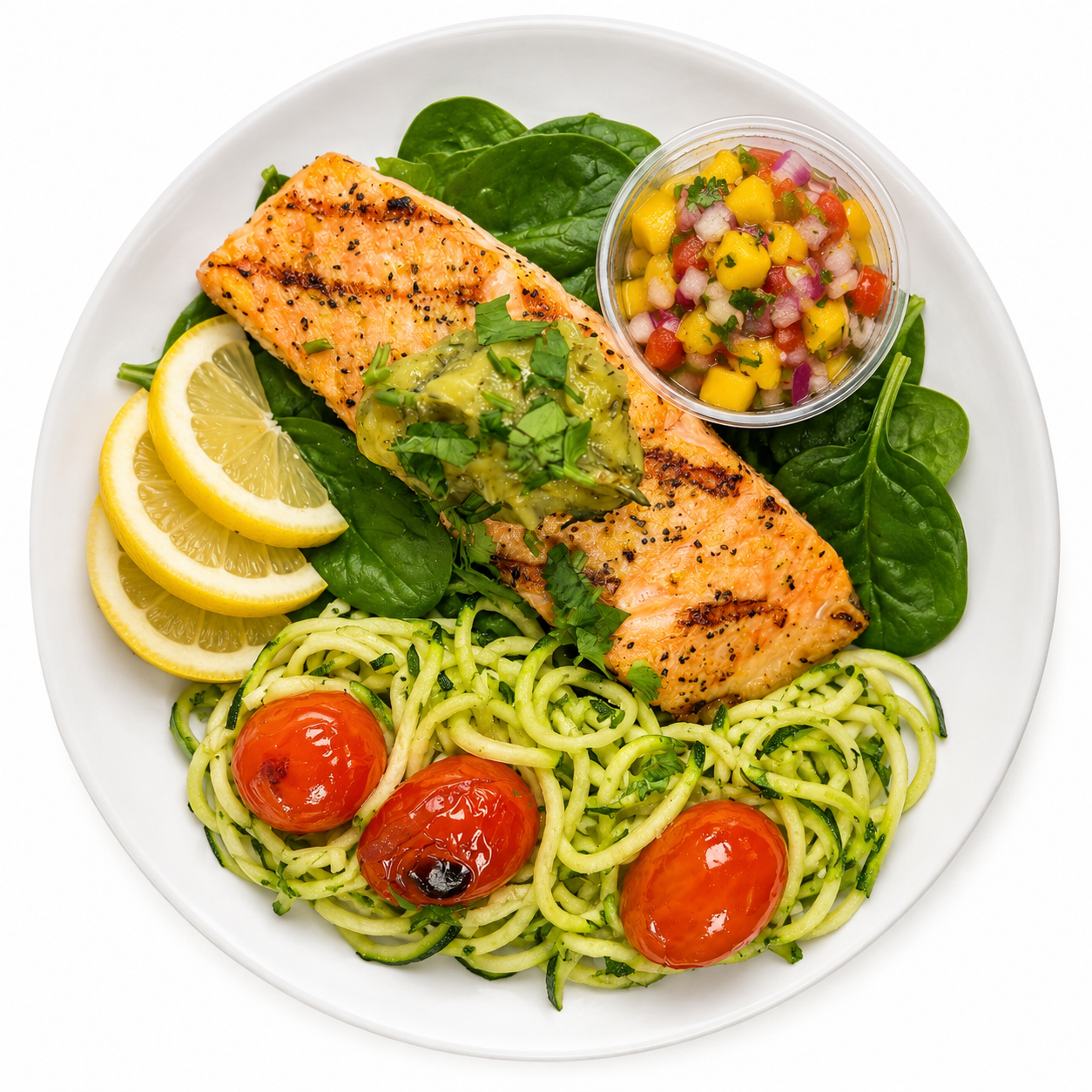 Grilled Salmon with Zucchini “Noodles" *NEW*