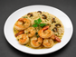 Jumbo Shrimp Scampi with Mushroom Risotto