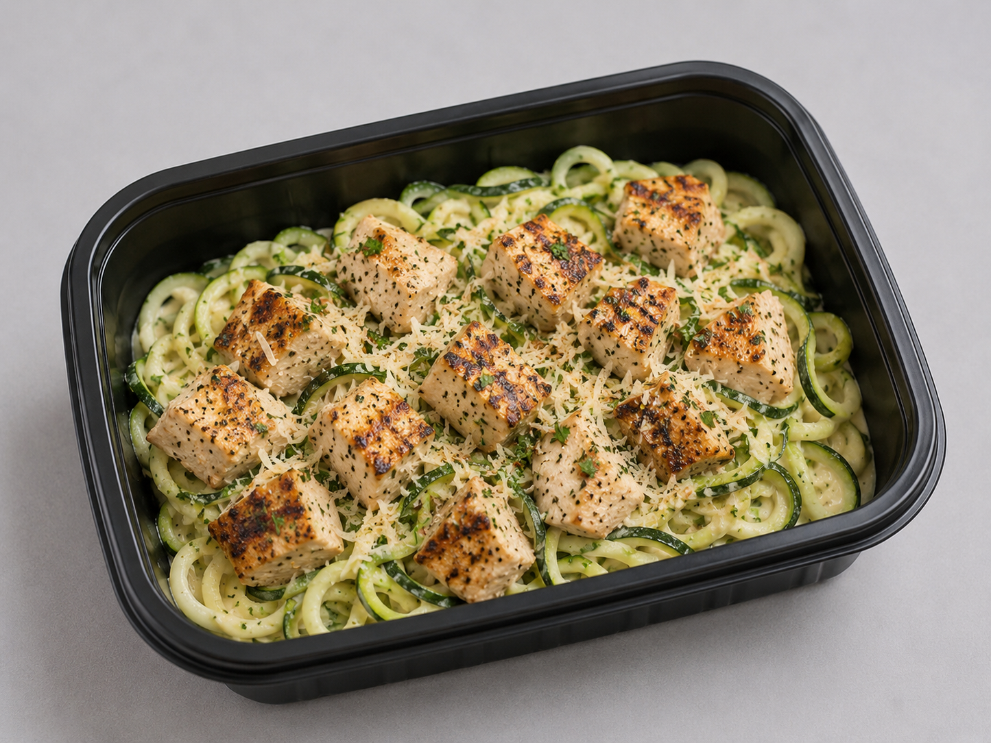 Low-Carb Chicken Alfredo & Zoodles