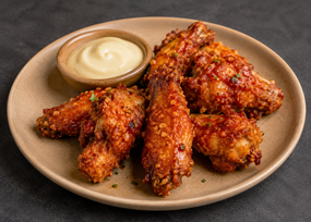 Nashville Hot Wings with Viola Lee Aioli