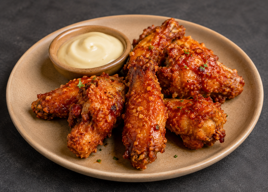 Nashville Hot Wings with Viola Lee Aioli