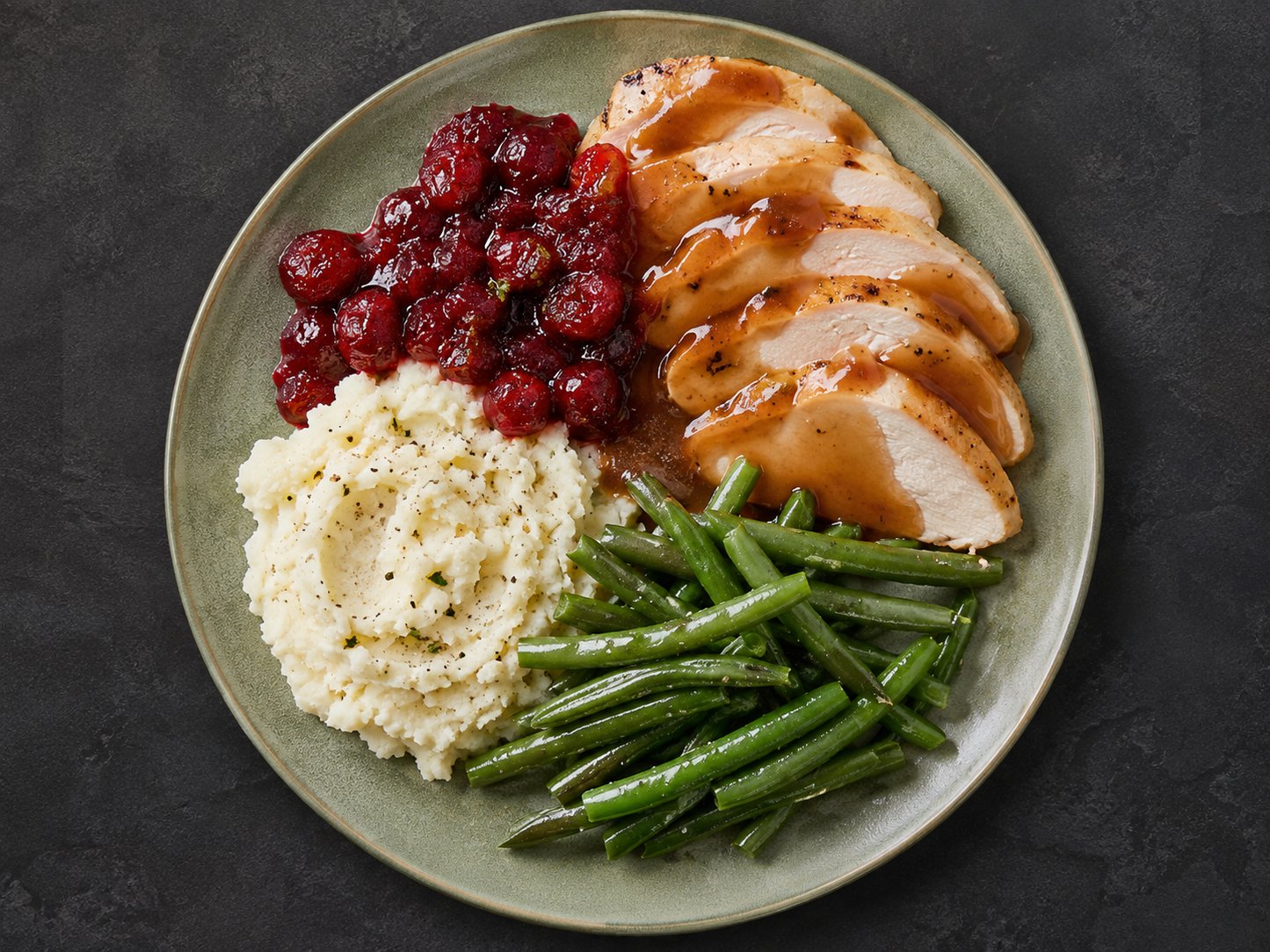 Oven-Roasted Turkey Breast with Rosemary Cauliflower Mash