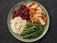 Oven-Roasted Turkey Breast with Rosemary Cauliflower Mash