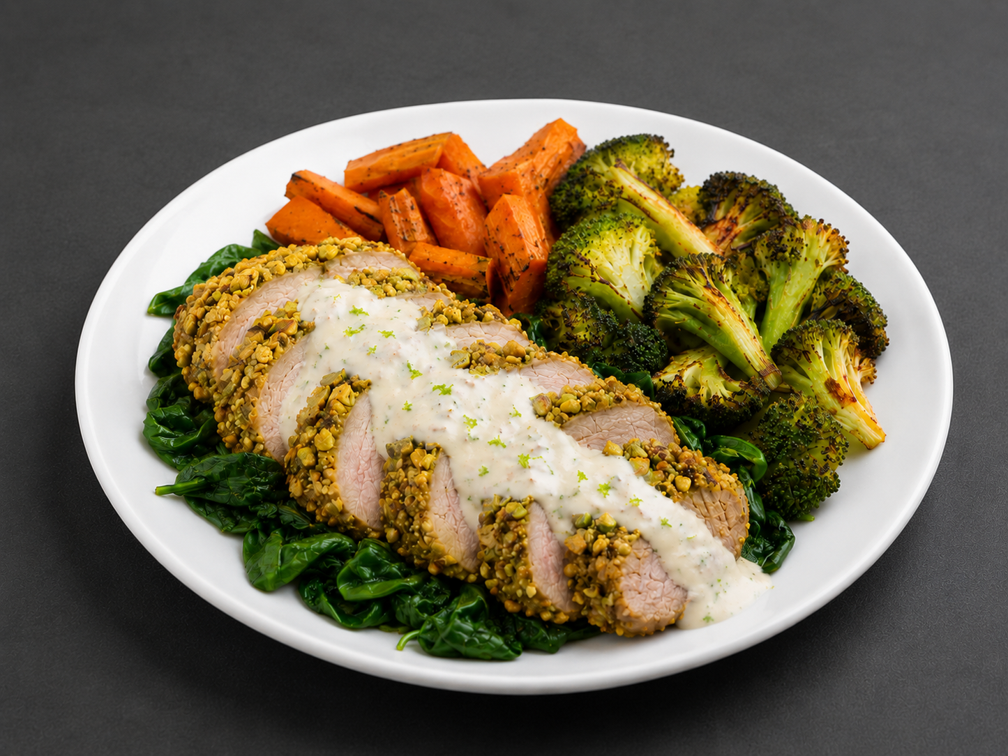 Pistachio-Crusted Pork Tenderloin