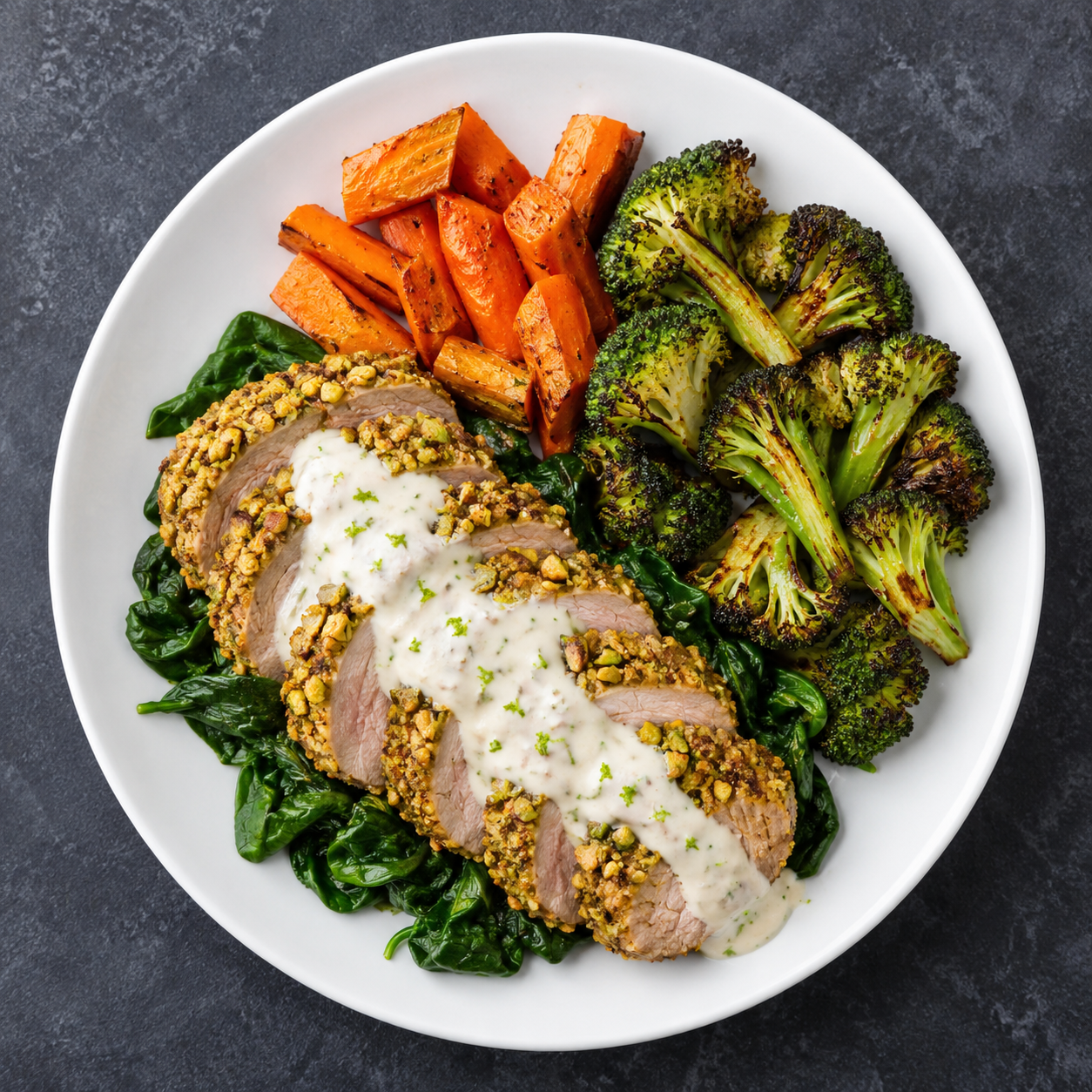 Pistachio-Crusted Pork Tenderloin
