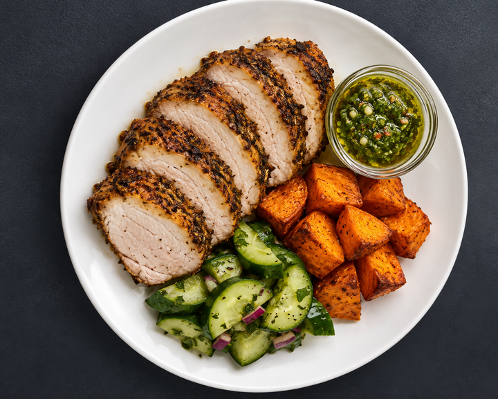 Pork Loin with Green Chimichurri