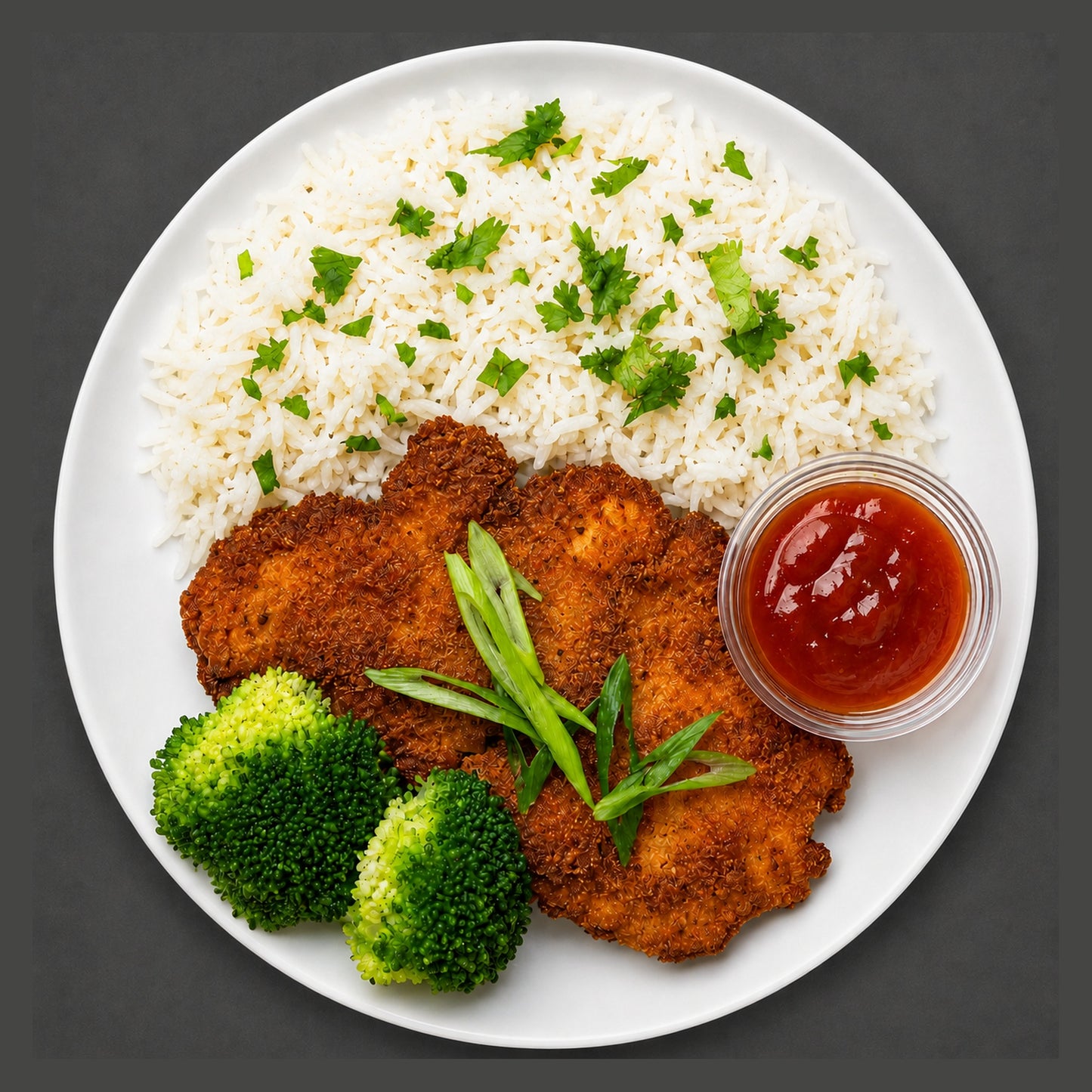 Chicken Katsu with Rice & Broccoli