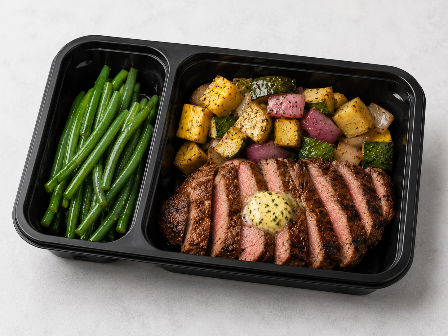 Steak with Garlic-Herb Butter