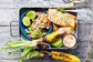 Fire Roasted "Street-Corn" Fish Taco Salad