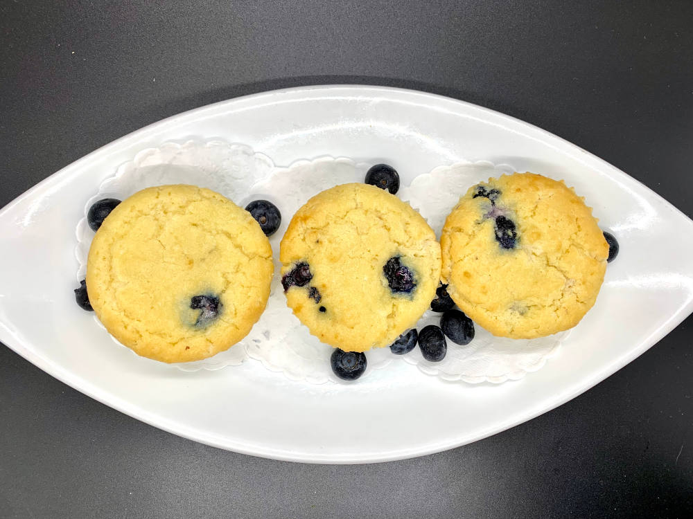 Healthy Low Carb Blueberry Muffins (3 per order) 2