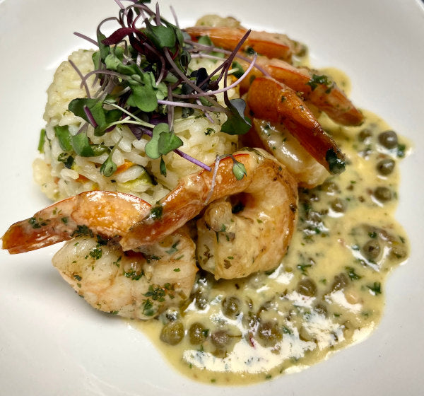 Jumbo Shrimp Scampi with Mushroom Risotto 2