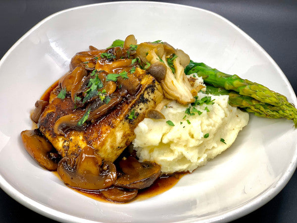 Pumpkin Seed Mushroom Tofu Marsala