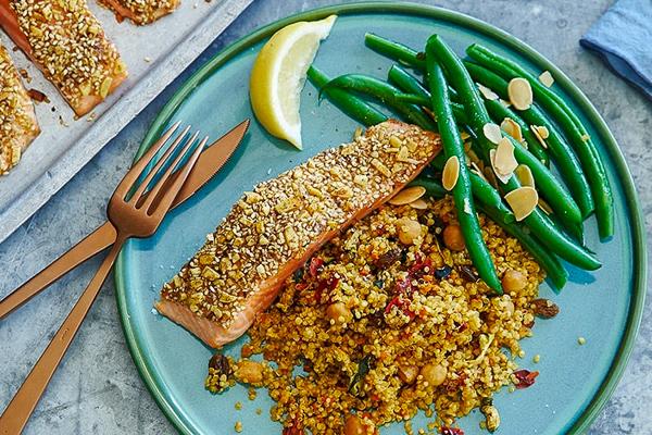 Pepita Crusted Salmon w/ Mexican Quinoa *NEW*